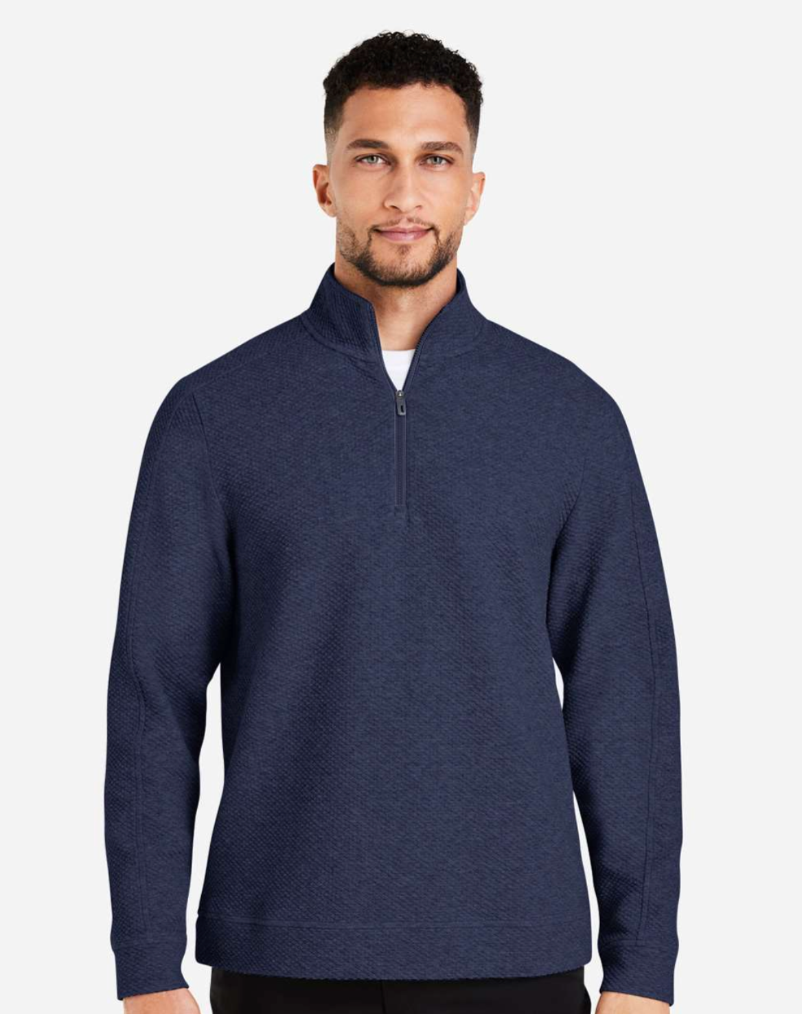 North End - Men's Spirit Textured Quarter-Zip Pullover - NE725