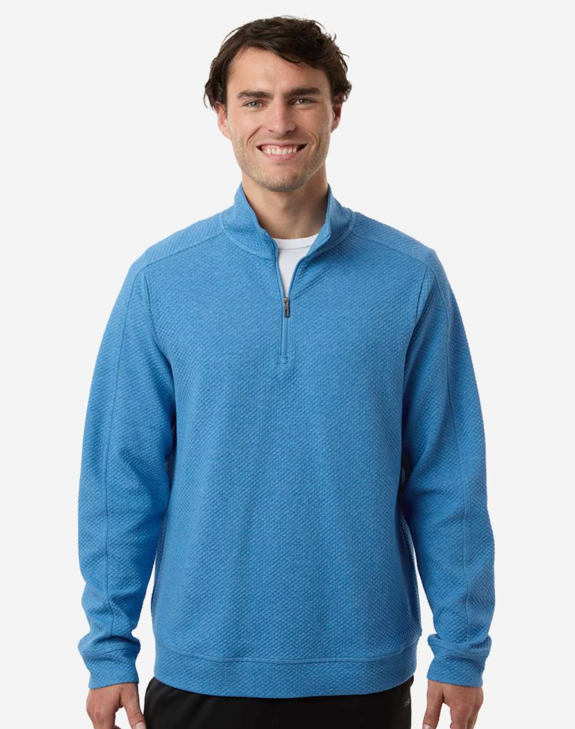 North End - Men's Spirit Textured Quarter-Zip Pullover - NE725