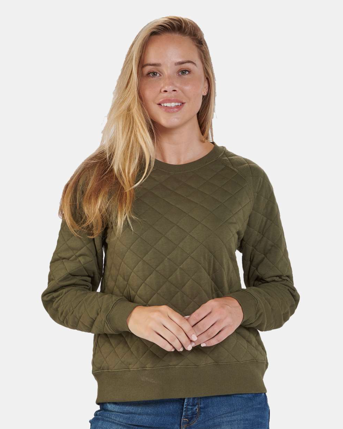Boxercraft Women's Quilted Crewneck Pullover - R08