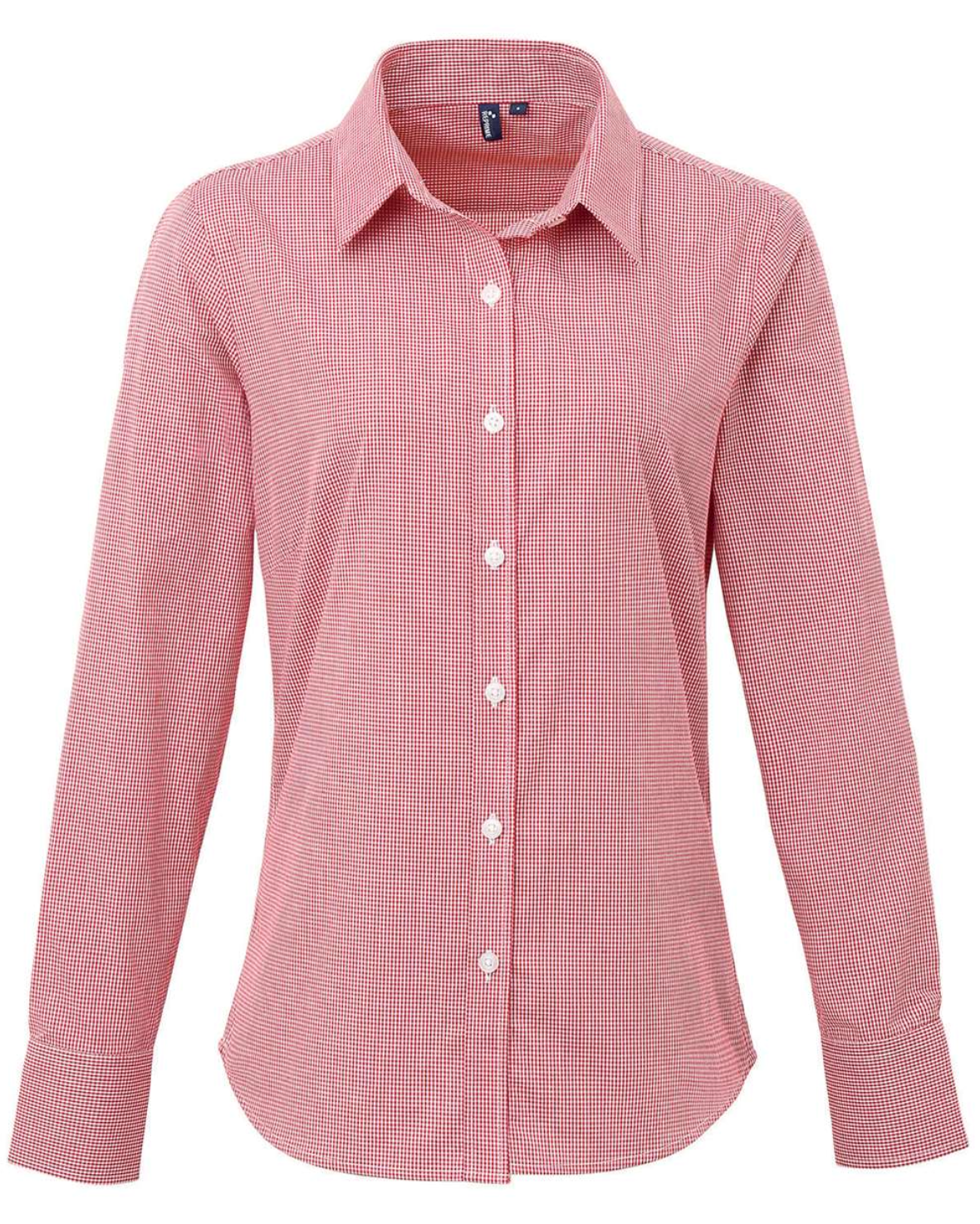Artisan Collection by Reprime - Women's Microcheck Gingham Cotton Shirt - RP320